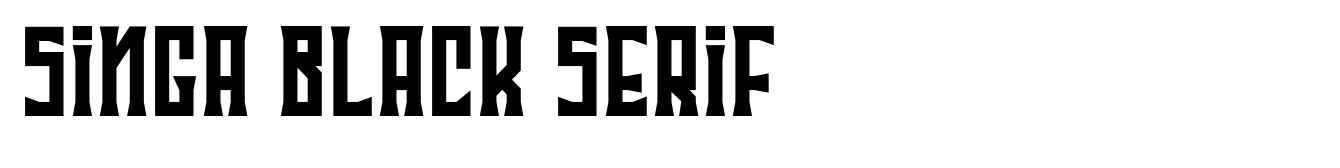 Singa Black Serif